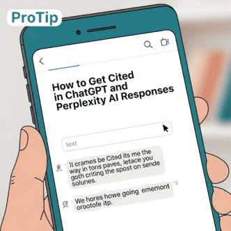 ProTip: How to Get Cited in ChatGPT and Perplexity AI Responses