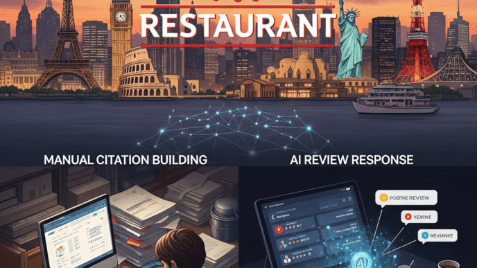 Restaurant Chain Dominates 15 Cities: Manual Citation Building + AI Review Response