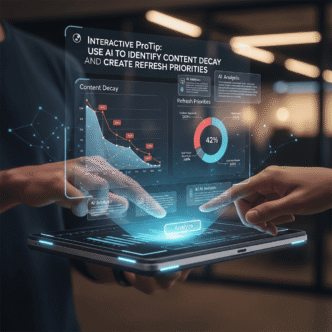 Interactive ProTip: Use AI to Identify Content Decay and Create Refresh Priorities
