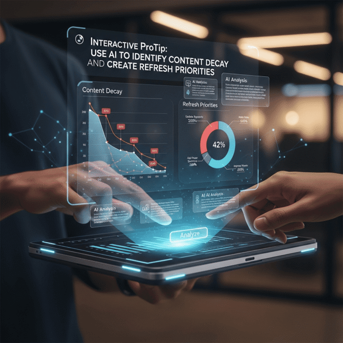 Interactive ProTip: Use AI to Identify Content Decay and Create Refresh Priorities