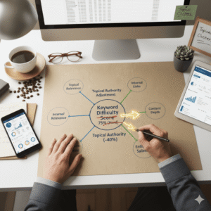 How to Apply the Topical Authority Adjustment to Keyword Difficulty Scores