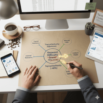 How to Apply the Topical Authority Adjustment to Keyword Difficulty Scores