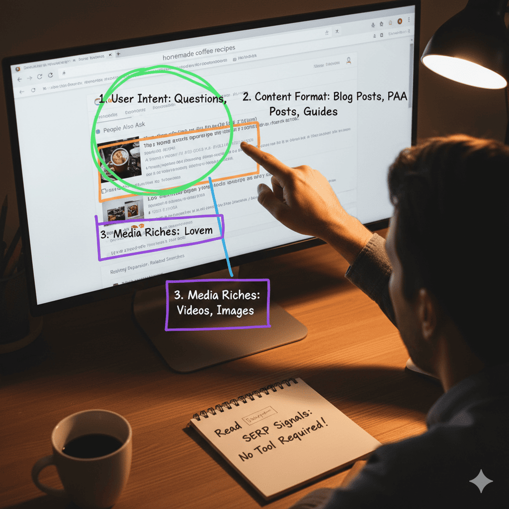 How to Read SERP Signals Before Choosing a Keyword (No Tool Required)