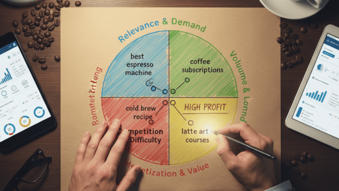 How to Score Keywords for Profitability Using a 4-Dimension Framework