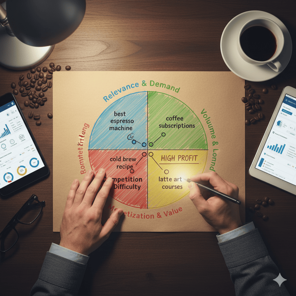 How to Score Keywords for Profitability Using a 4-Dimension Framework
