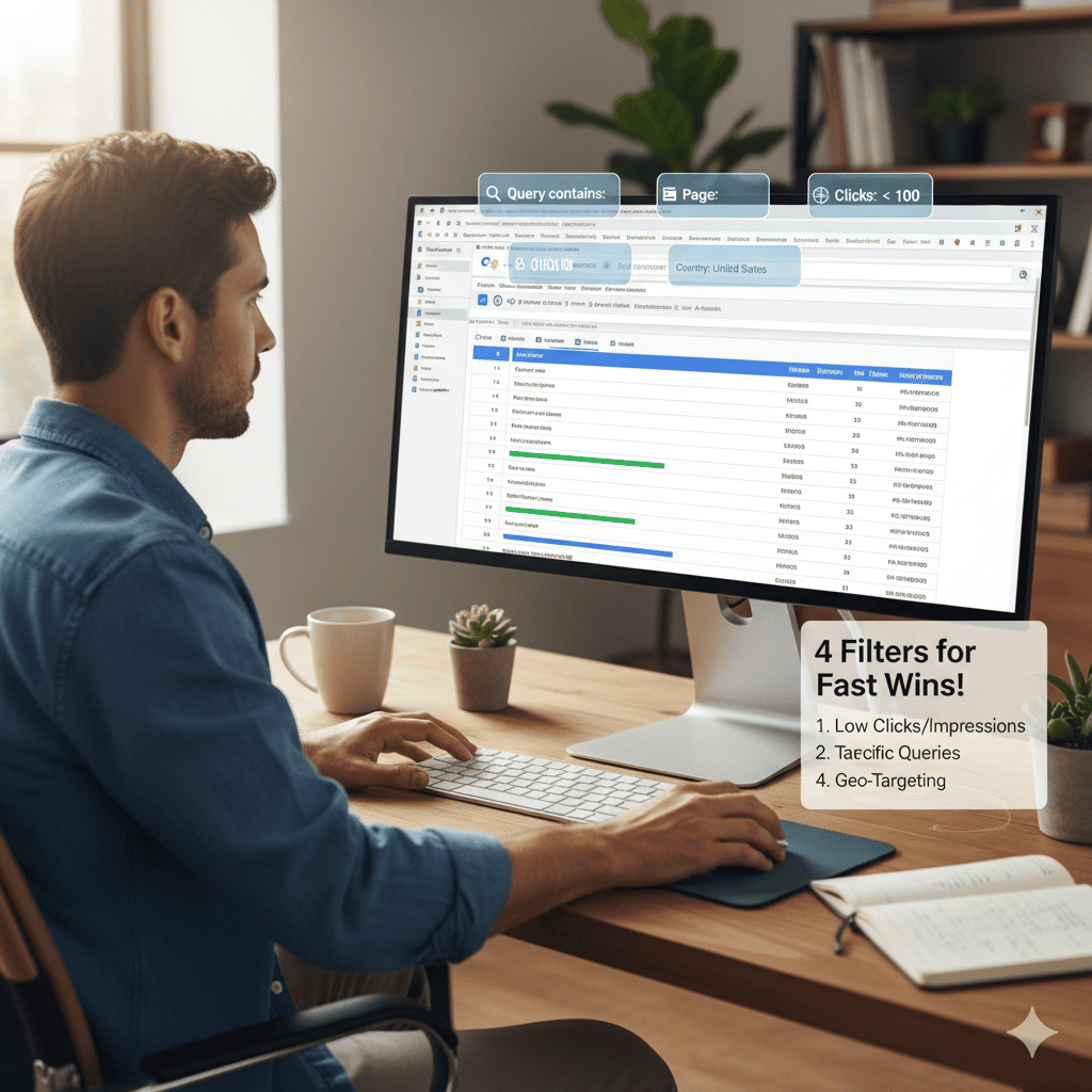 How to Use Google Search Console for Keyword Research (4 Filters That Surface Fast Wins)
