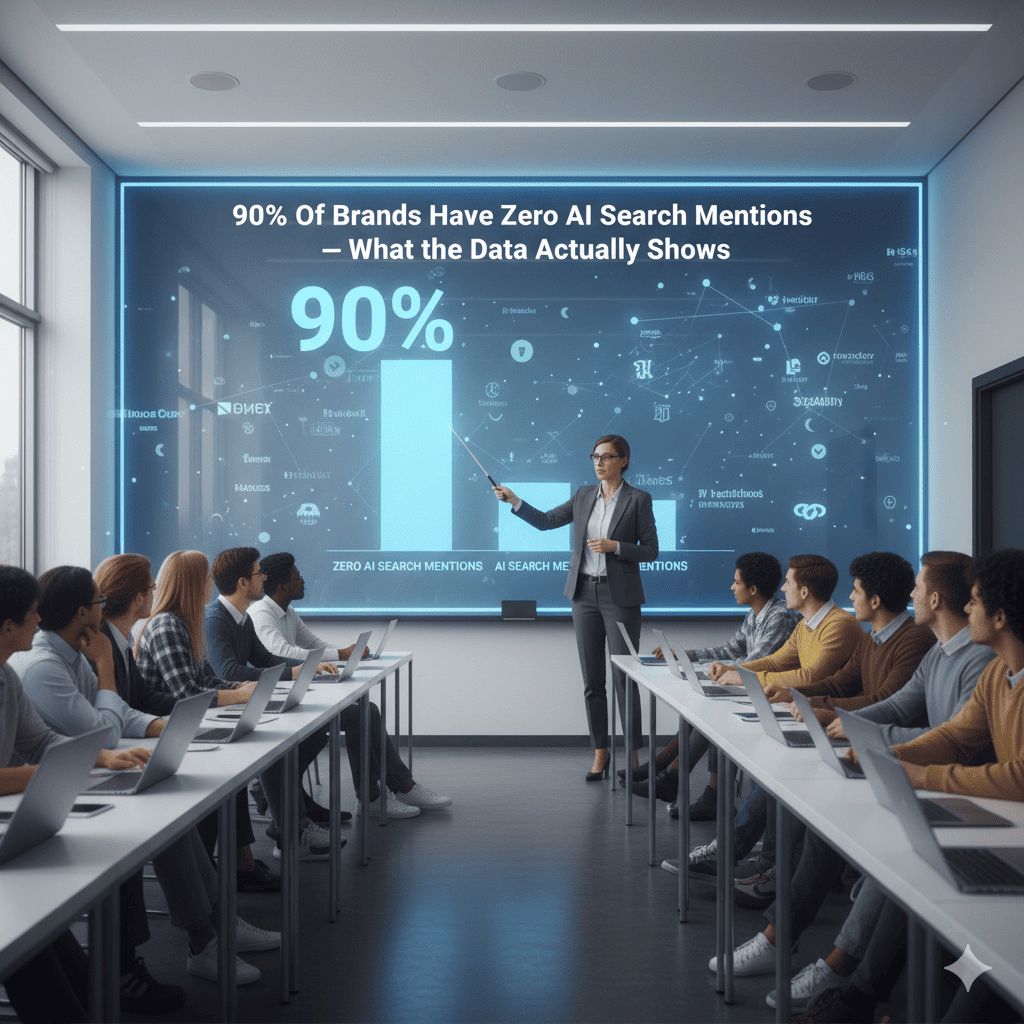 90% Of Brands Have Zero AI Search Mentions — What the Data Actually Shows