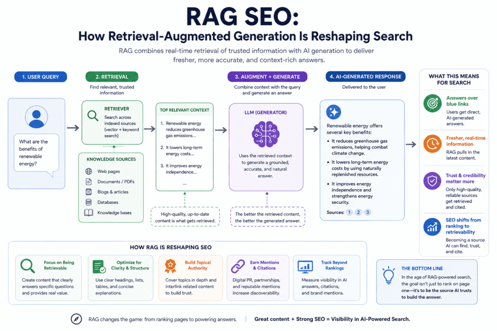 Flowchart showing the content optimization process for earning inclusion in Google AI Overview responses