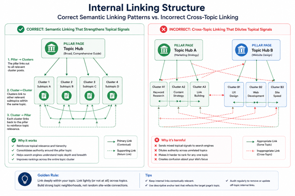 Internal linking structure: best practices