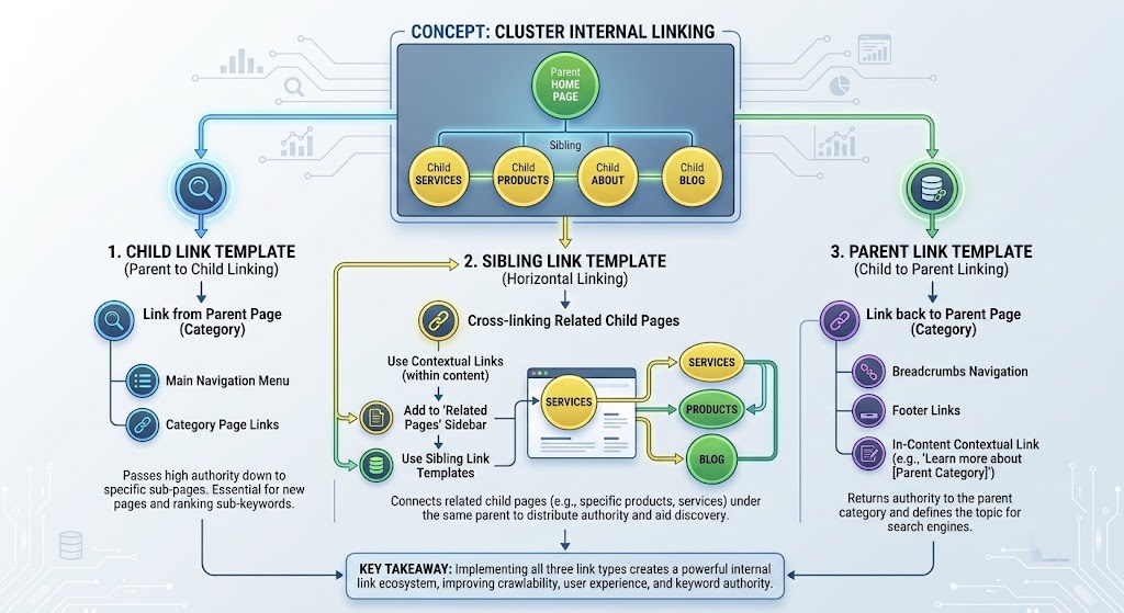 Cluster Internal Linking