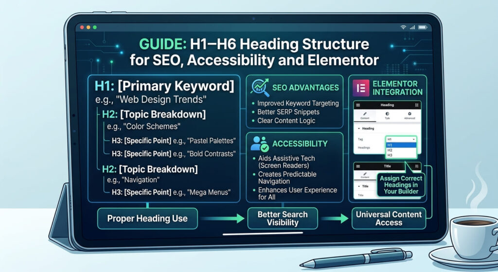 H1–H6 Heading Structure for SEO, Accessibility and Elementor