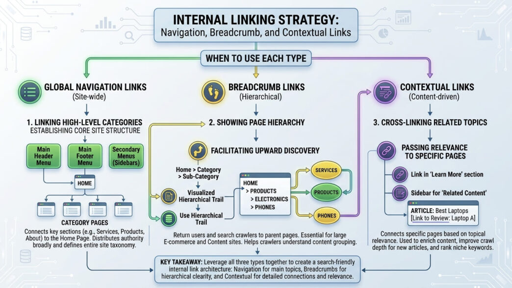 Navigation, Breadcrumb and Contextual Links