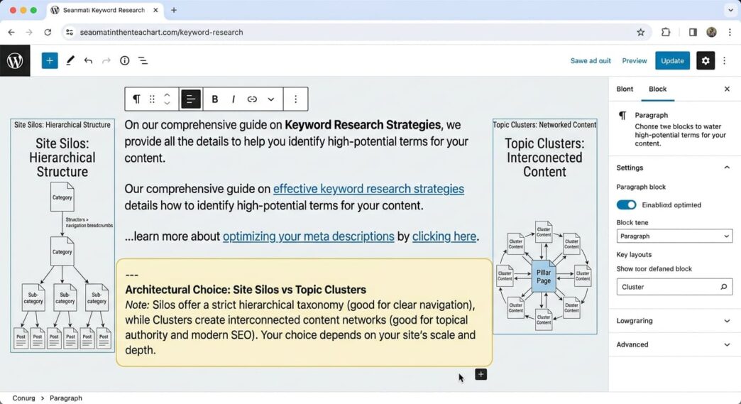 Site Silos vs Topic Clusters- Choosing an Internal Linking Architecture